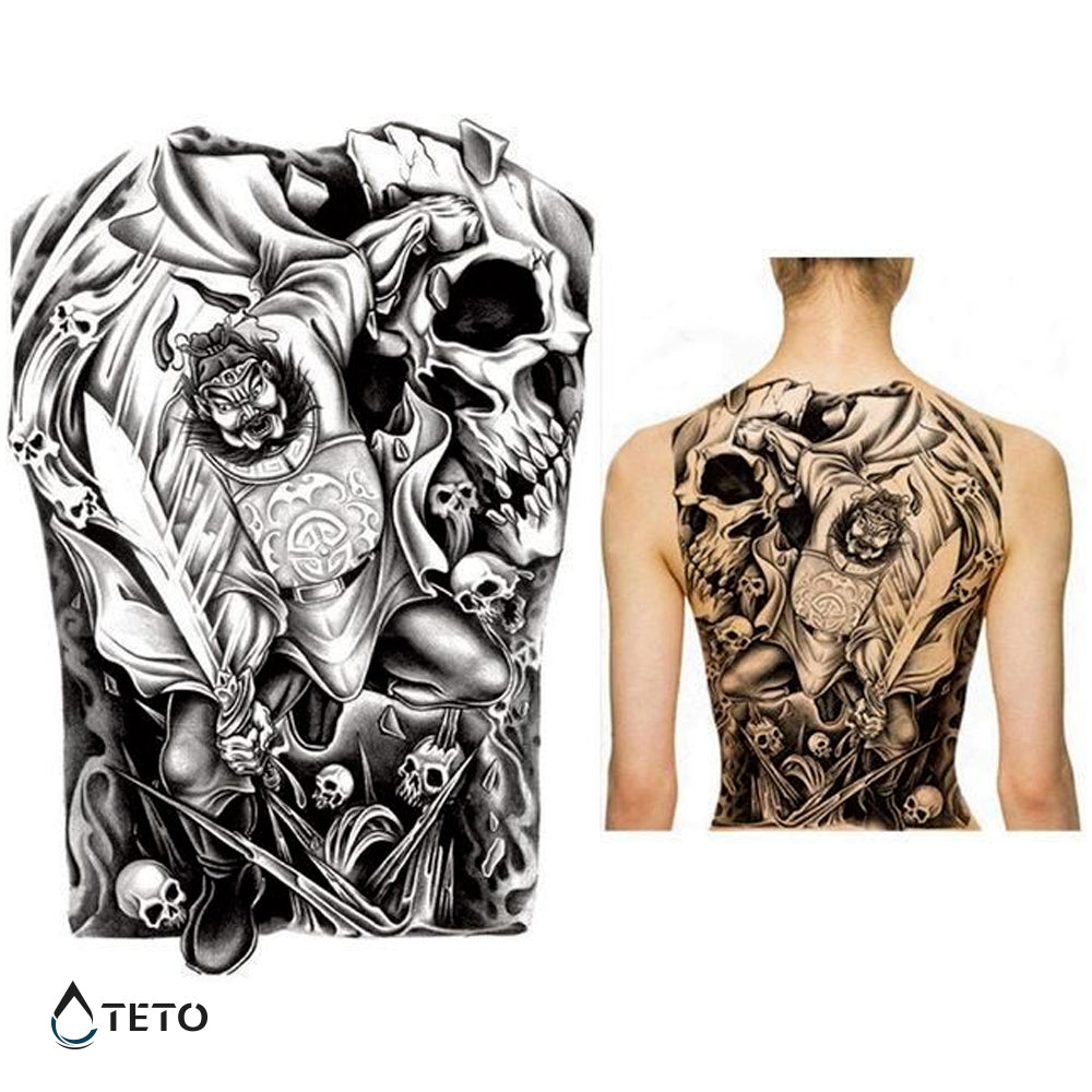 Guerrero chino - TETO - Tatuajes Temporales