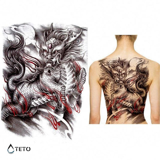 Dragón misterioso - TETO - Tatuajes Temporales