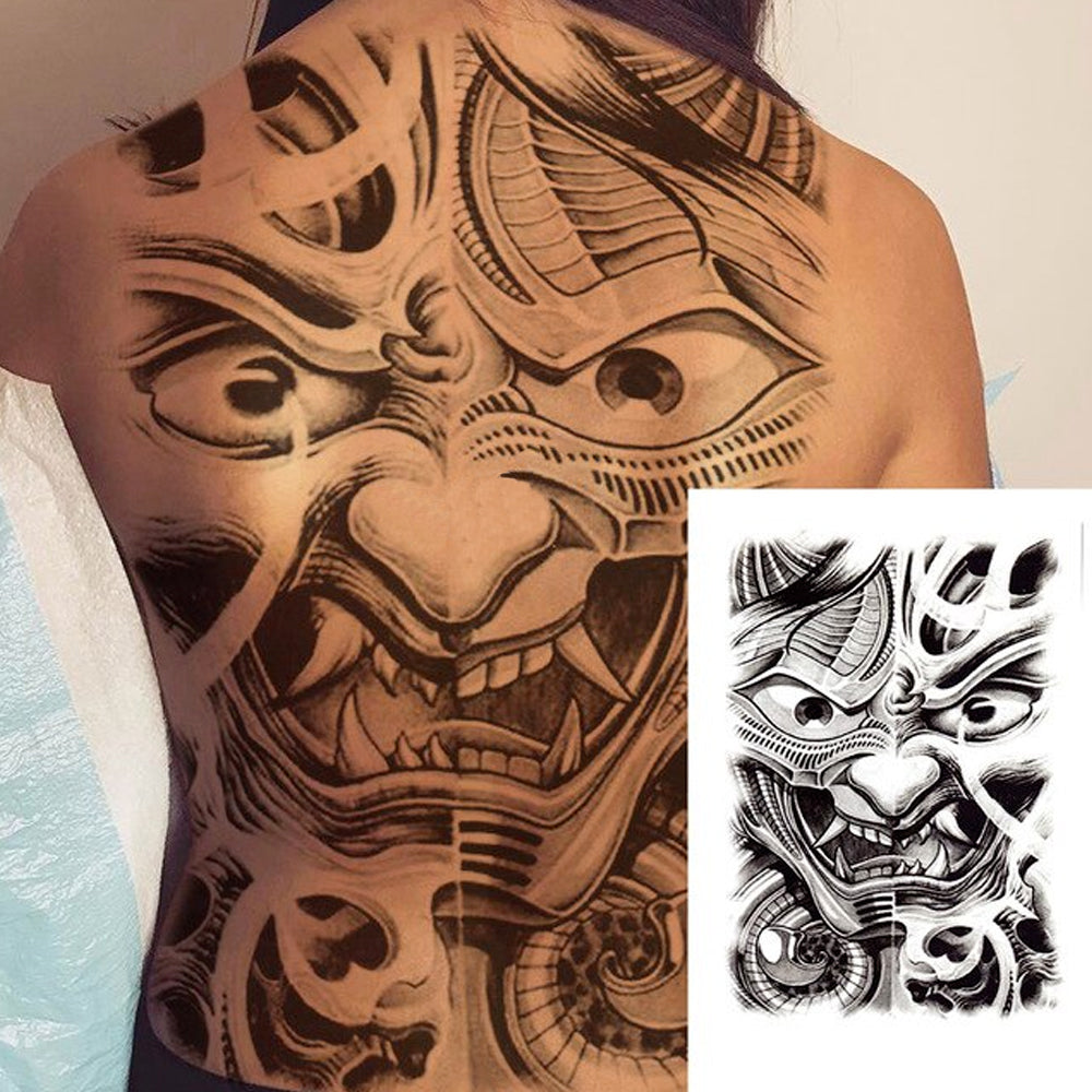 Rostro de demonio - TETO - Tatuajes Temporales