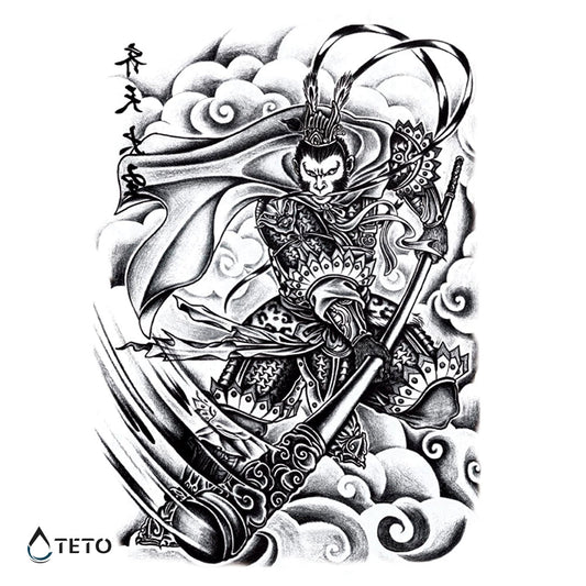 Mono guerrero - TETO - Tatuajes Temporales