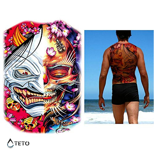 Demonio de dos caras - Tatuajes Temporales TETO