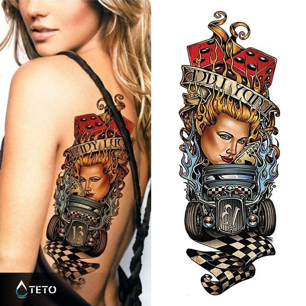 Dama suerte - Tatuajes Temporales TETO