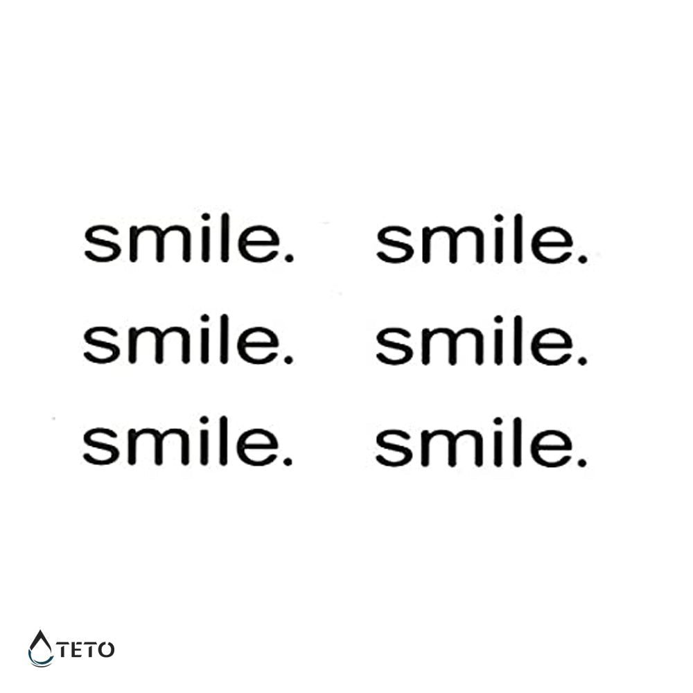 Sonríe - una sonrisa - Tatuajes Temporales TETO