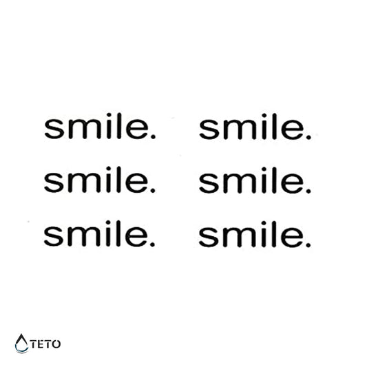 Sonríe - una sonrisa - Tatuajes Temporales TETO