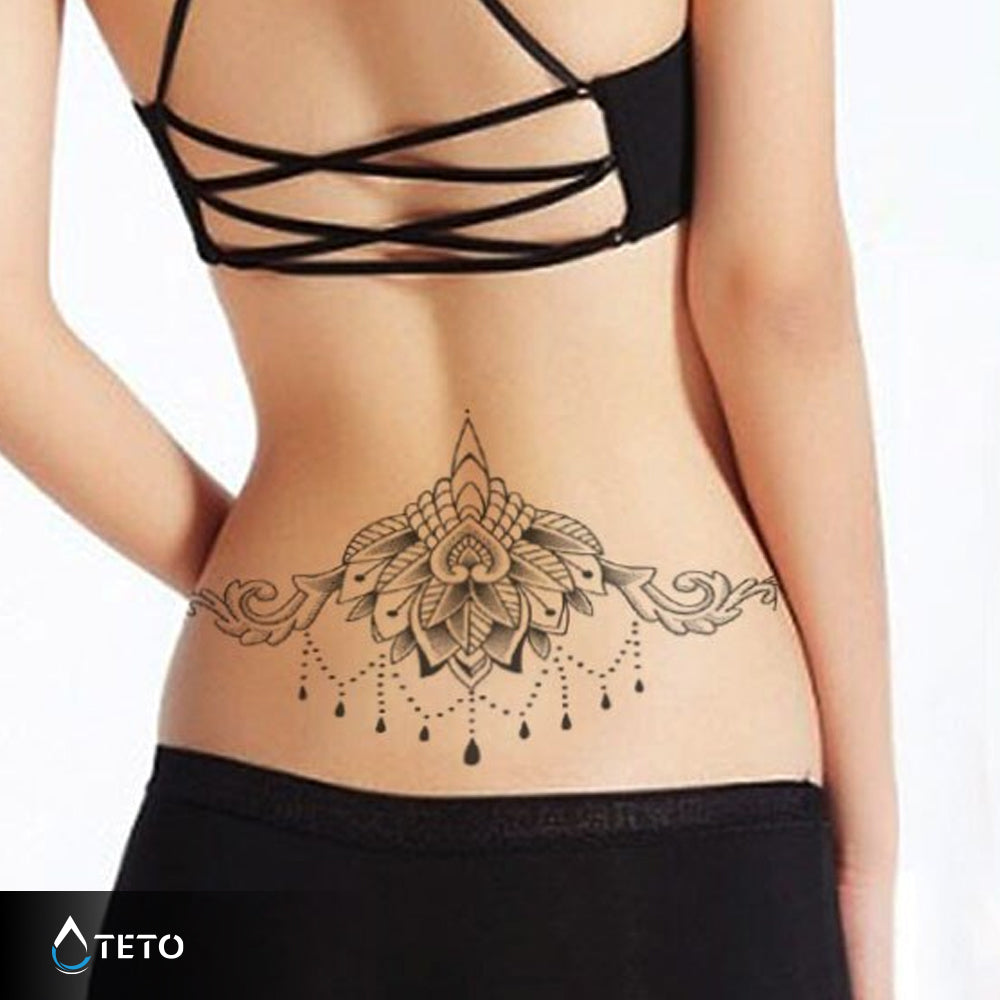 Mandala tipo I - set - TETO - Tatuajes Temporales