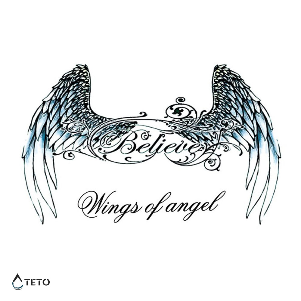 Alas de ángel - TETO - Tatuajes Temporales