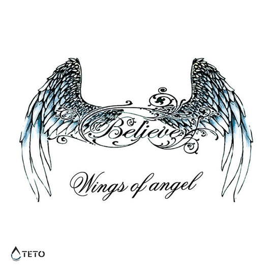 Alas de ángel - TETO - Tatuajes Temporales