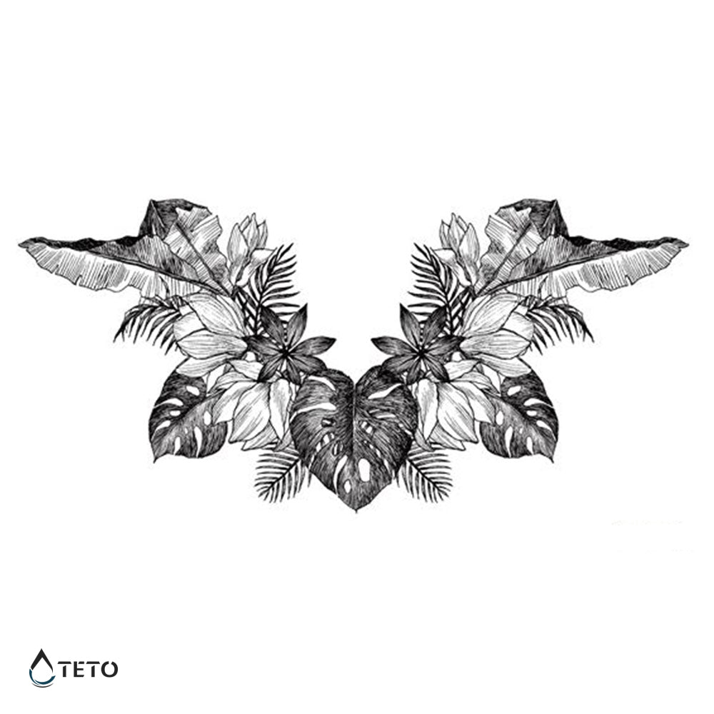 Plantas tropicales - TETO - Tatuajes Temporales