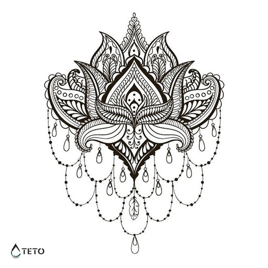 Mandala tipo F - TETO - Tatuajes Temporales