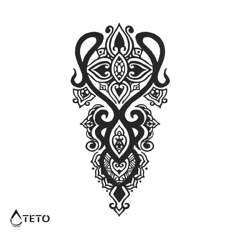 Muñeca tribal – Semipermanente - TETO - Tatuajes Temporales