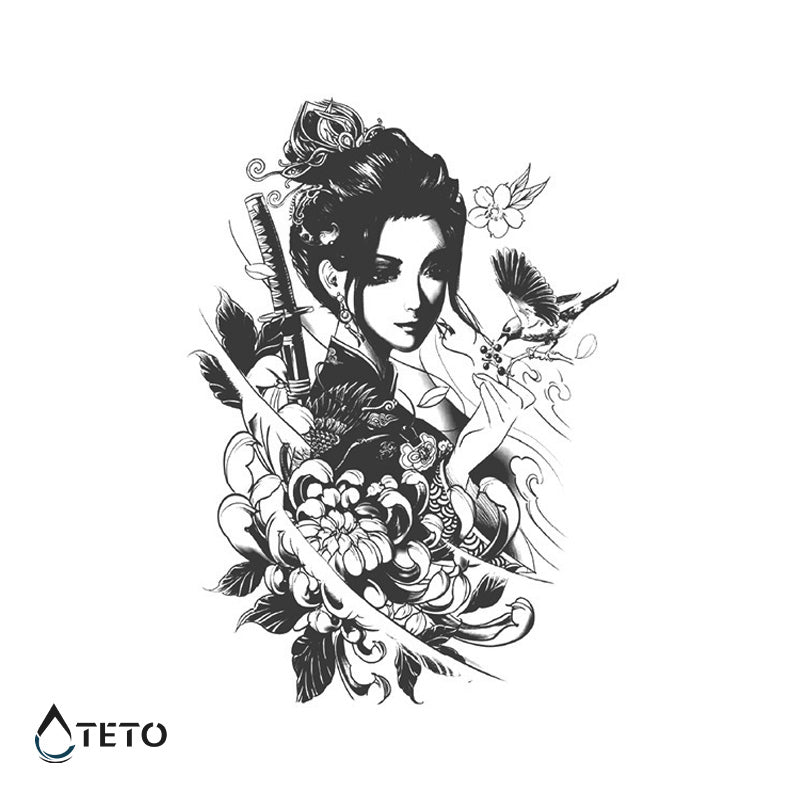 Mujer determinada – Semipermanente - TETO - Tatuajes Temporales