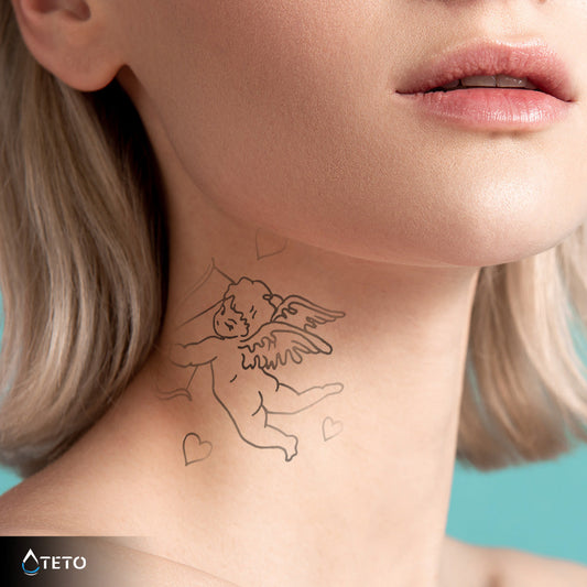Cupido - set – Semipermanente - TETO - Tatuajes Temporales