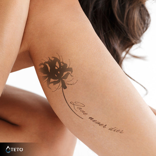 El amor nunca muere - set – Semipermanente - TETO - Tatuajes Temporales