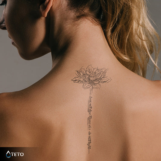 El tiempo no colorea, los recuerdos no brillan – Semipermanente - TETO - Tatuajes Temporales