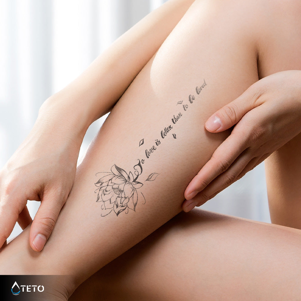 Amar es mejor que ser amado – Semipermanente - TETO - Tatuajes Temporales