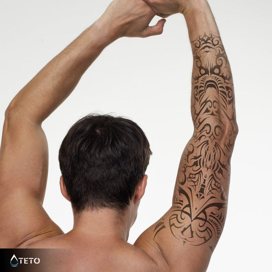 Brazo abstracto – Semipermanente - TETO - Tatuajes Temporales