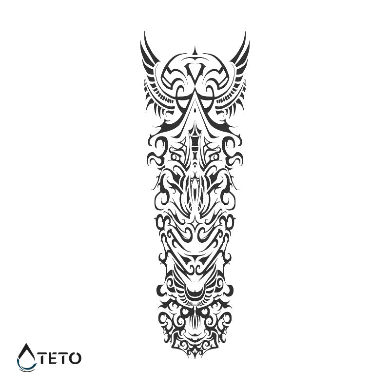 Brazo abstracto – Semipermanente - TETO - Tatuajes Temporales