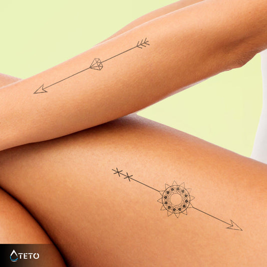Flechas - set – Semipermanente - TETO - Tatuajes Temporales