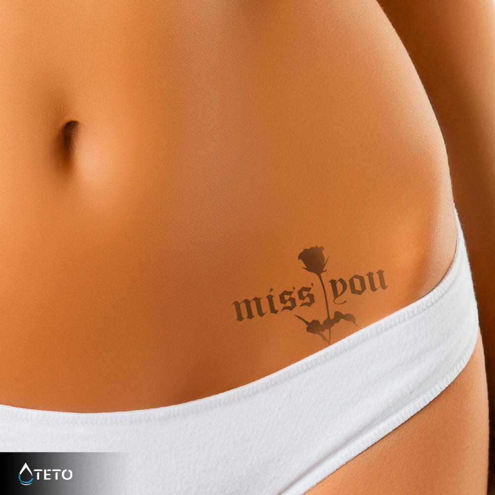 Te extraño - set – Semipermanente - TETO - Tatuajes Temporales