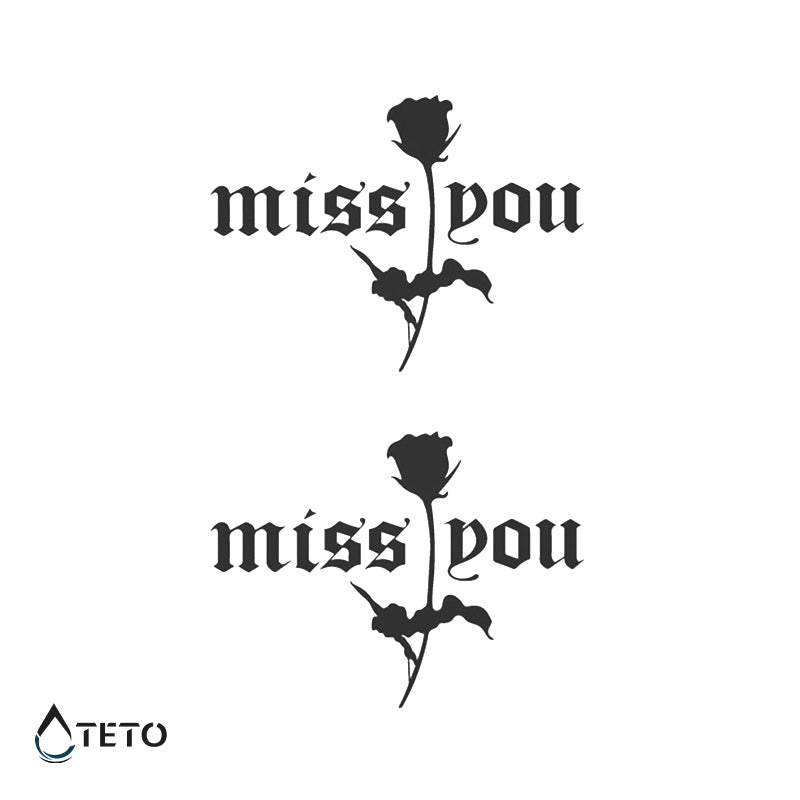 Te extraño - set – Semipermanente - TETO - Tatuajes Temporales