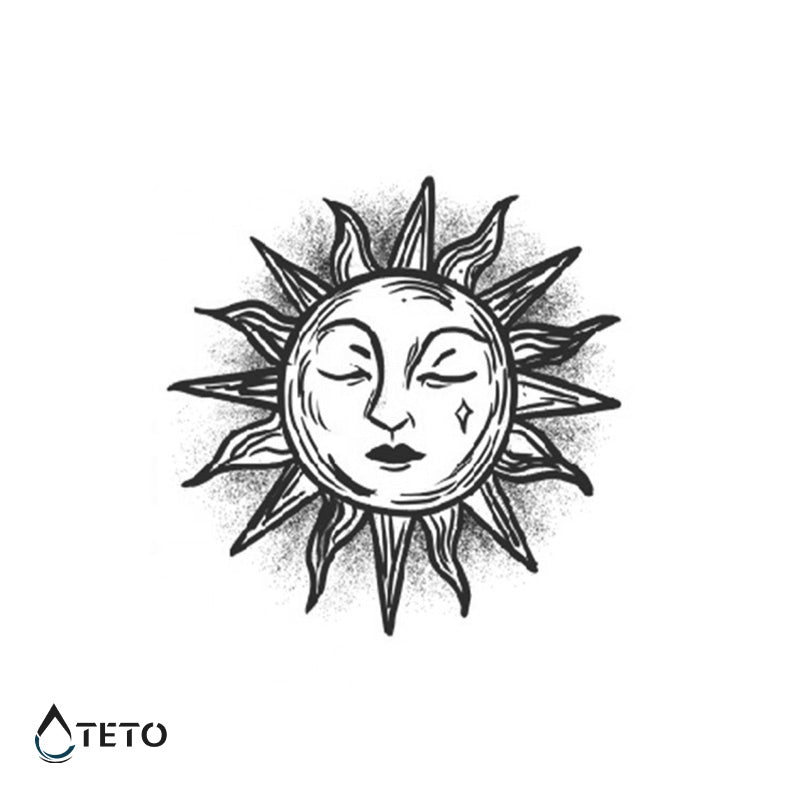 Sol triste – Semipermanente - TETO - Tatuajes Temporales