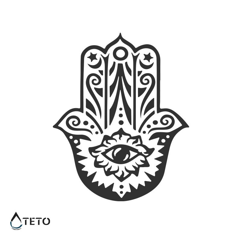 Mano budista – Semipermanente - TETO - Tatuajes Temporales