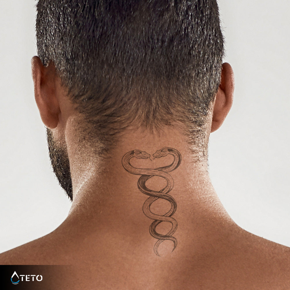 Enredados como serpientes – Semipermanente - TETO - Tatuajes Temporales