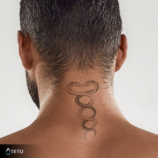 Enredados como serpientes – Semipermanente - TETO - Tatuajes Temporales