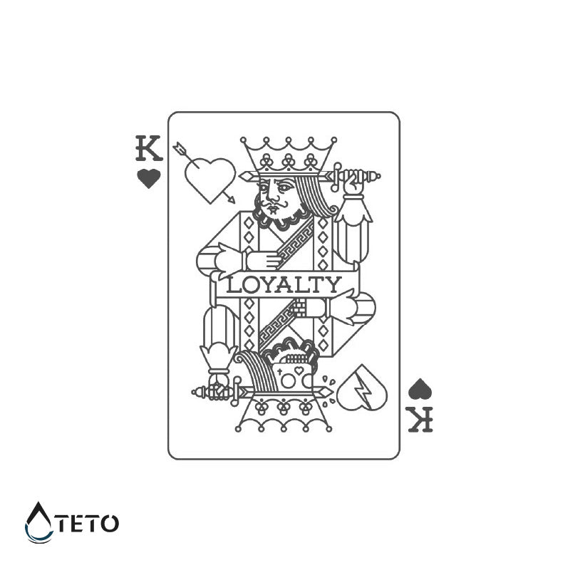 Carta del rey – Semipermanente - TETO - Tatuajes Temporales
