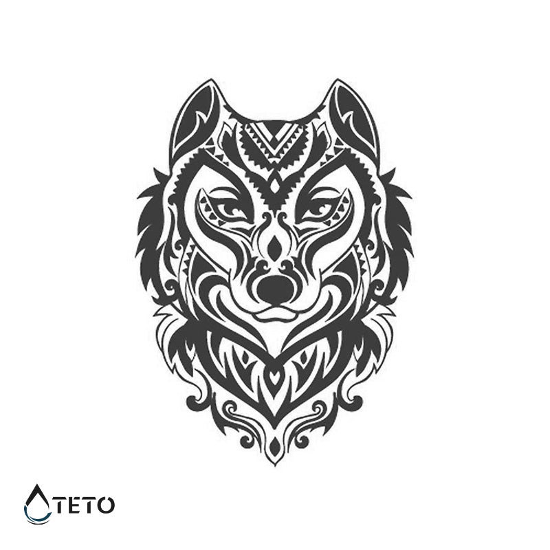 Lobo – Semipermanente - TETO - Tatuajes Temporales
