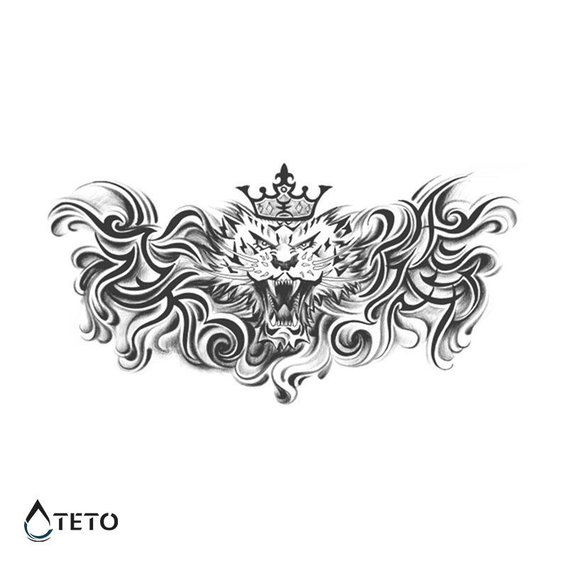 El rey de la selva – Semipermanente - TETO - Tatuajes Temporales