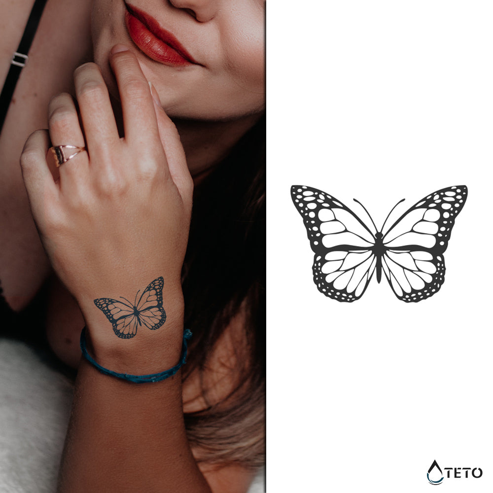 Mariposa – Semipermanente - Tatuajes Temporales TETO