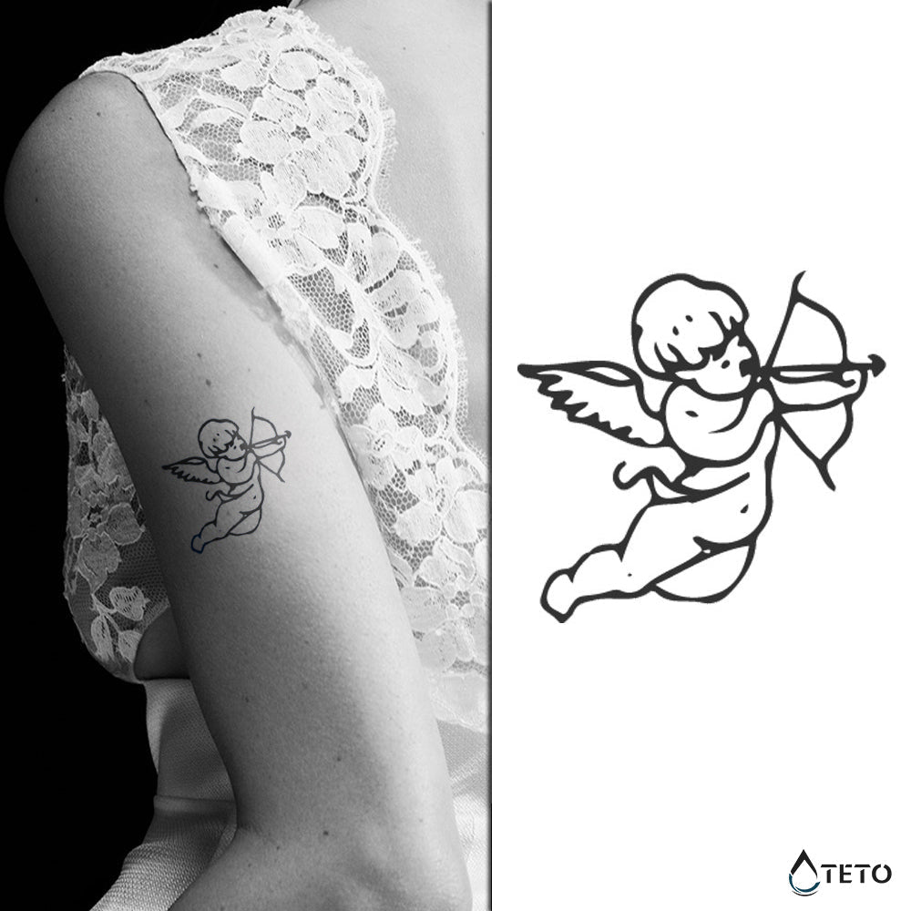 Cupido del amor – Semipermanente - Tatuajes Temporales TETO