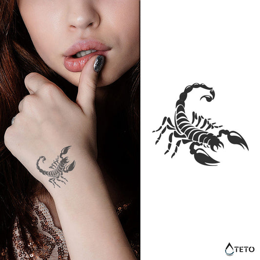 Escorpio – Semipermanente - Tatuajes Temporales TETO