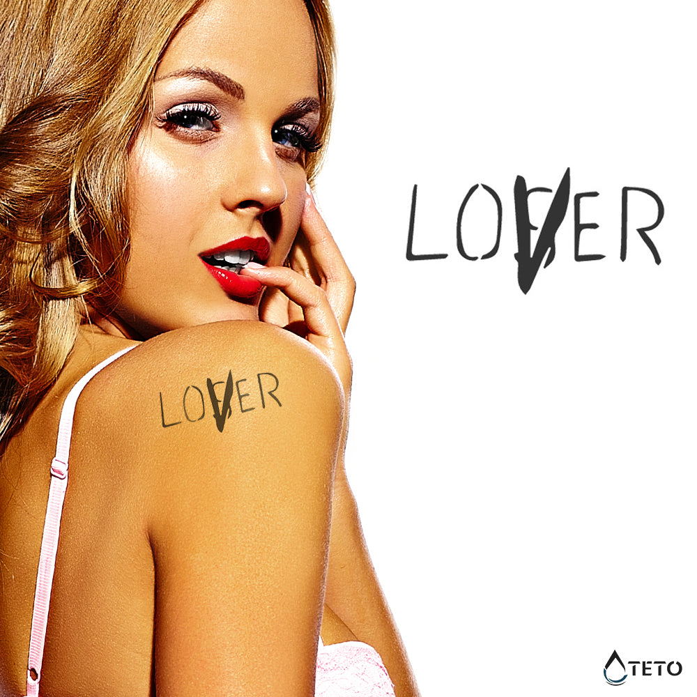 Amante, no perdedor – Semipermanente - Tatuajes Temporales TETO