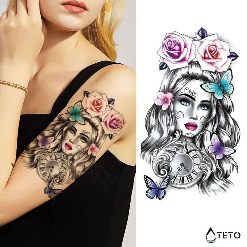La mujer del tiempo - TETO - Tatuajes Temporales