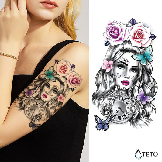 La mujer del tiempo - TETO - Tatuajes Temporales