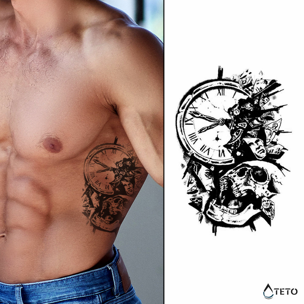 No puedes detener el tiempo – Semipermanente - TETO - Tatuajes Temporales