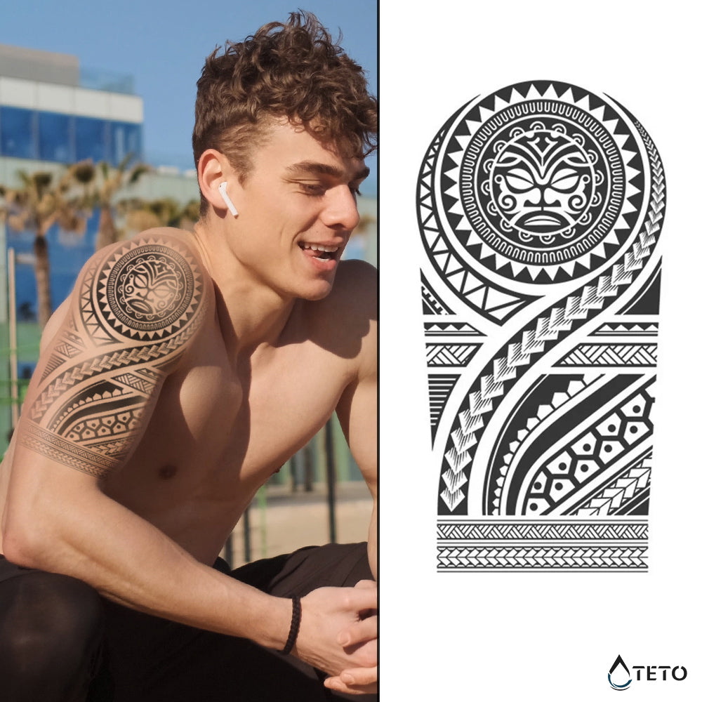 Tribal – Tipo D – Semipermanente - TETO - Tatuajes Temporales