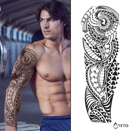 Tribal – Tipo B – Semipermanente - TETO - Tatuajes Temporales