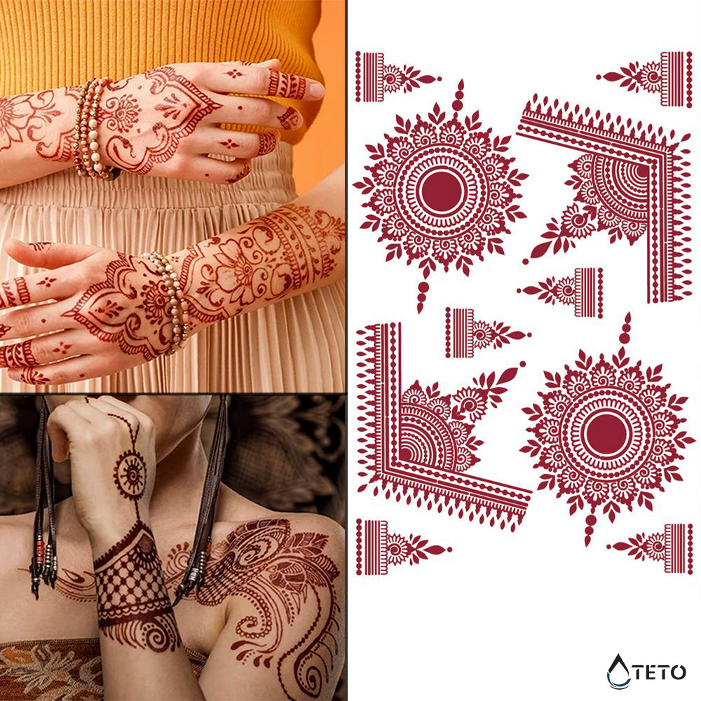 Henna tipo A - TETO - Tatuajes Temporales