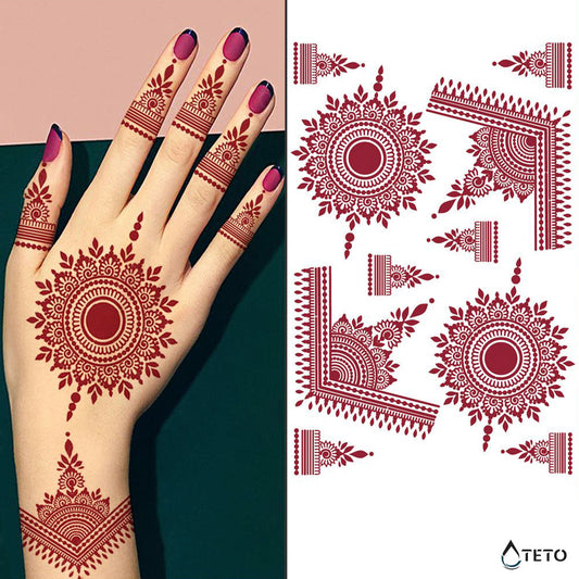 Henna tipo A - TETO - Tatuajes Temporales