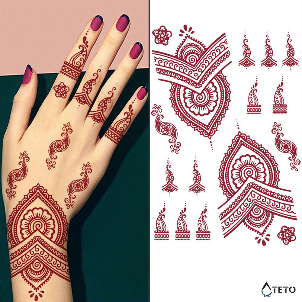 Henna tipo B - TETO - Tatuajes Temporales