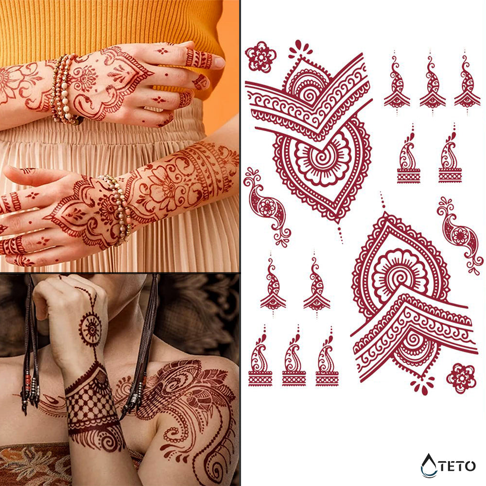 Henna tipo B - TETO - Tatuajes Temporales