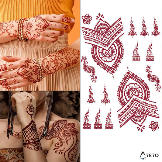 Henna tipo B - TETO - Tatuajes Temporales