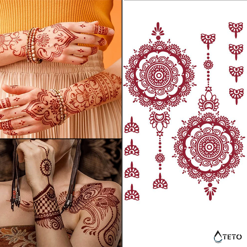 Henna tipo C - TETO - Tatuajes Temporales