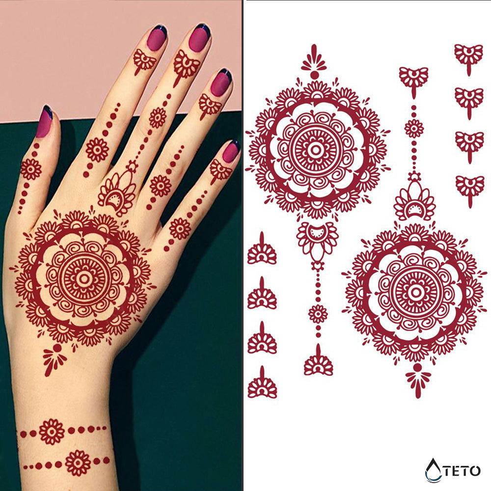 Henna tipo C - TETO - Tatuajes Temporales