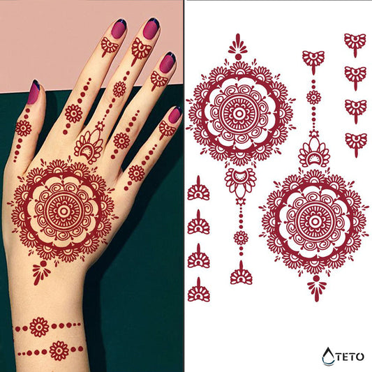 Henna tipo C - TETO - Tatuajes Temporales