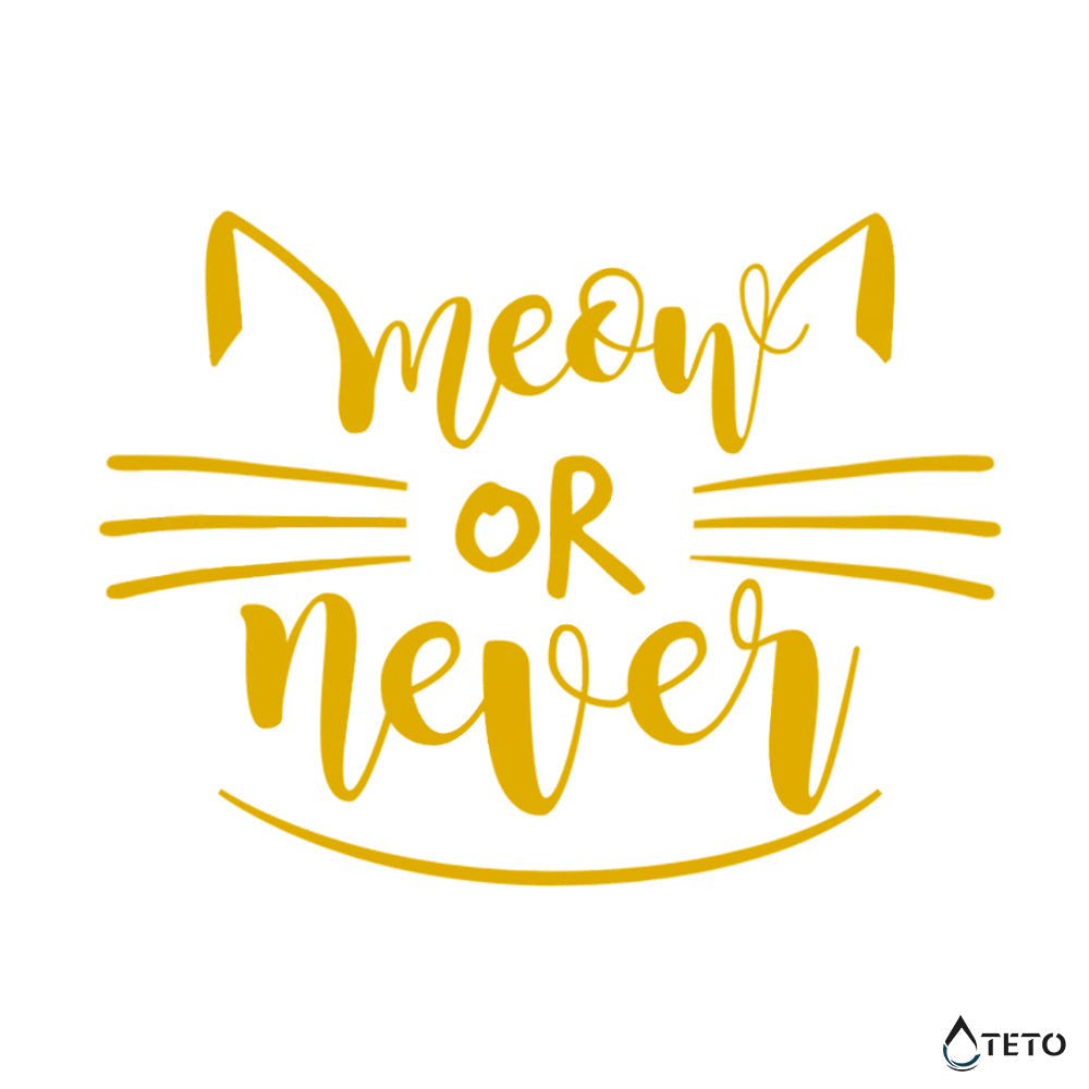 Miau o nunca - ahora o nunca - Tatuajes Temporales TETO