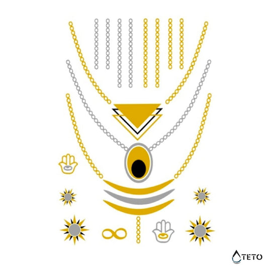 Conjunto de joyas - Tatuajes Temporales TETO